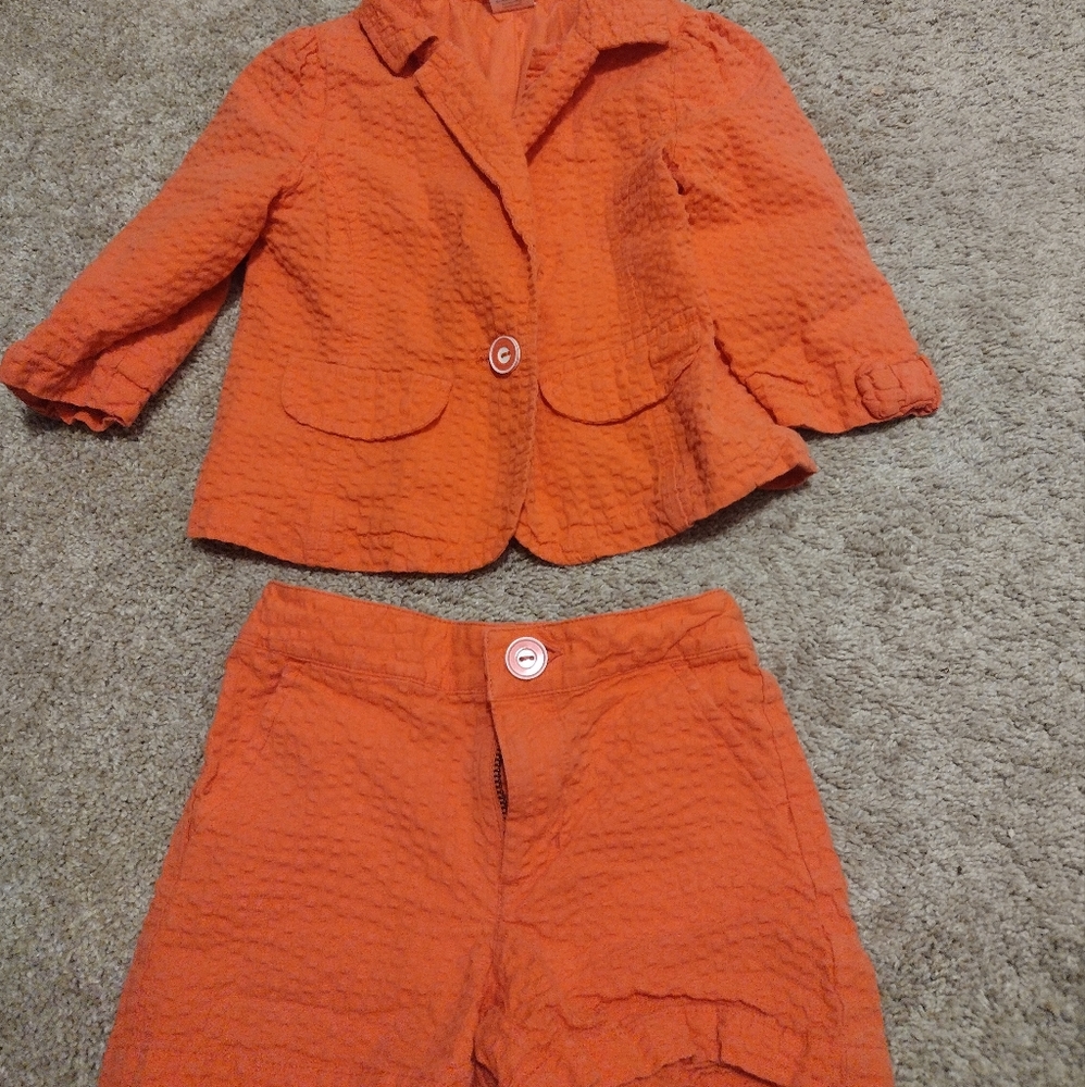 Girls Matching jacket and shorts